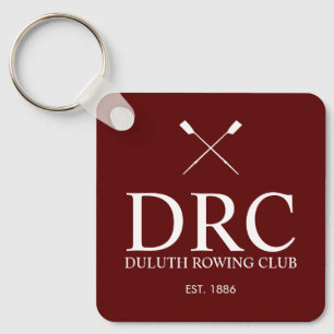 Classic Rowing Club Monogram Key Ring