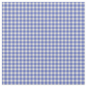 Classic Royal Blue Gingham Check Fabric