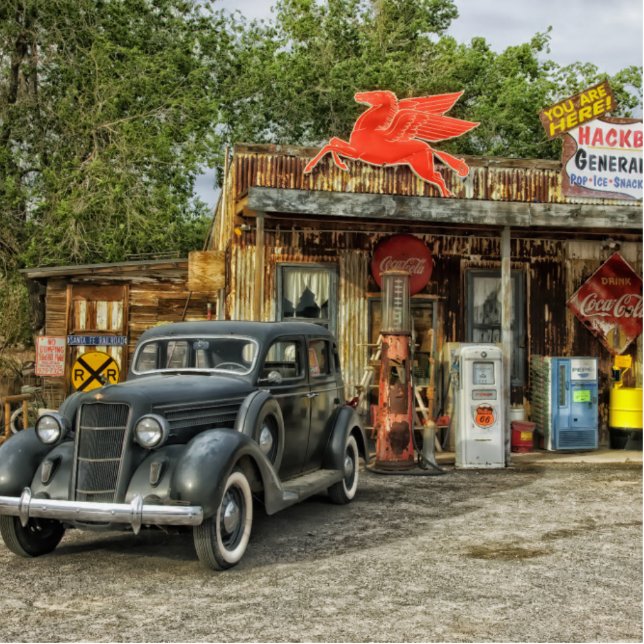 Classic RT 66 Arizona Photo Sculpture Magnet (Front)