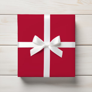 Classic Ruby Red Solid Colour Wrapping Paper