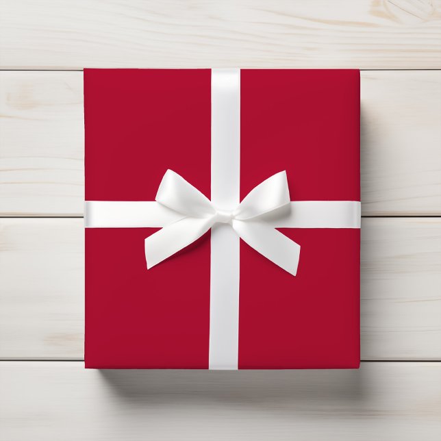 Classic Ruby Red Solid Colour Wrapping Paper (Creator Uploaded)