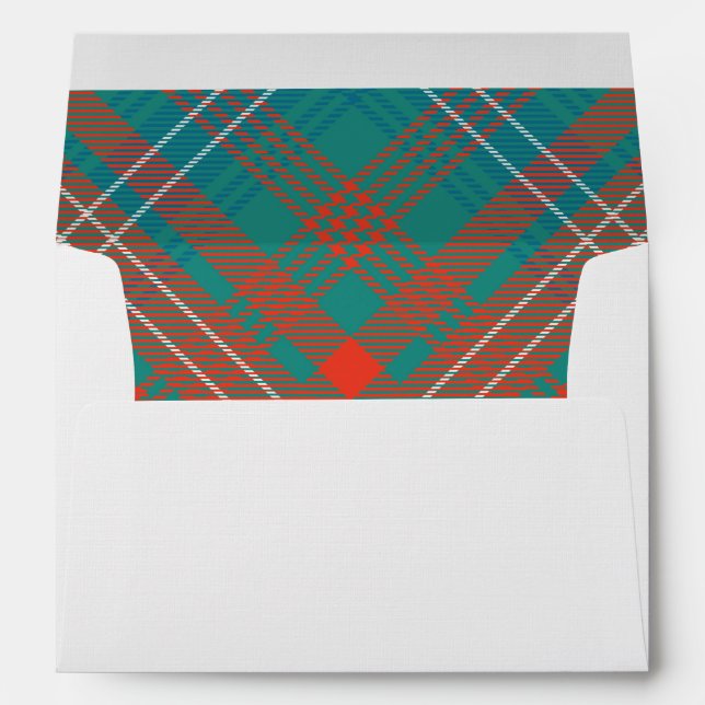 Classic Rustic Plaid Wilson Tartan Envelope (Back (Bottom))