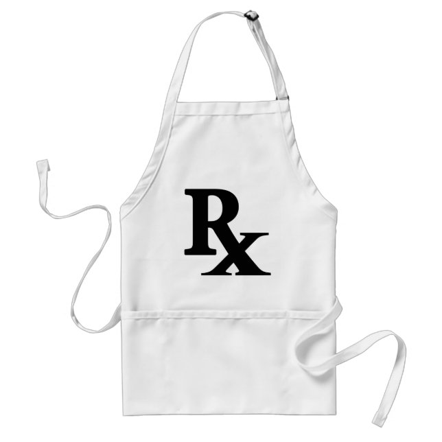Classic Rx Pharmacy Icon print gift for pharmacist Standard Apron (Front)
