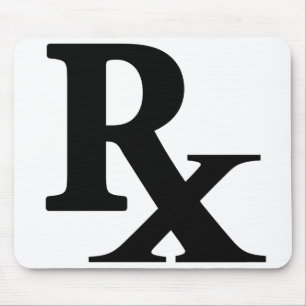 Classic Rx Pharmacy Icon print pharmacist gift Mouse Mat