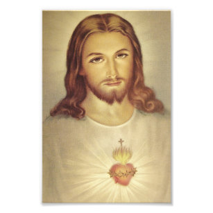 Classic Sacred Heart of Jesus Photo Print
