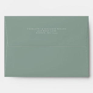 Classic Sage Green Classic A7 5x7 Envelope