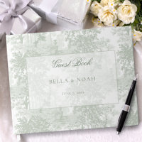 Classic Sage Green Landscape Toile Wedding