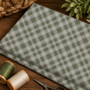 Classic Sage Green Plaid Fabric