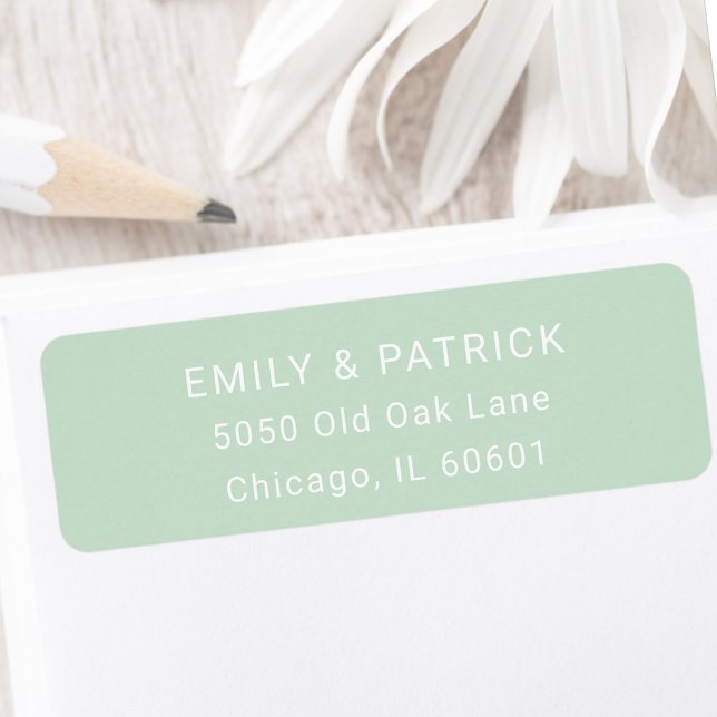 Classic Sage Green Simple Typography Address (Creator Uploaded)