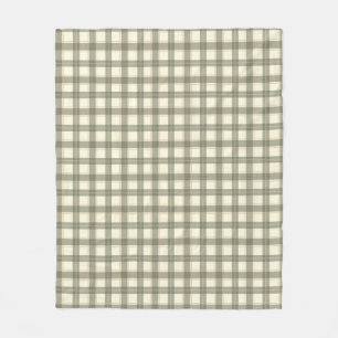 Classic Sage Tartan Fleece Blanket