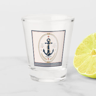 Classic Sailorcore Nautical Shot Glass