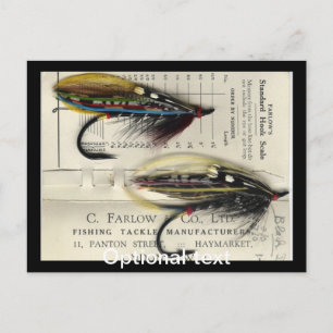 Classic Salmon Fly on card