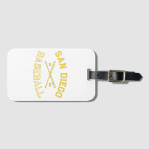 Classic San Diego California Baseball Fan Retro Vi Luggage Tag