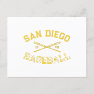 Classic San Diego California Baseball Fan Retro Vi Postcard