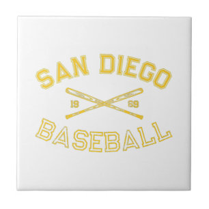 Classic San Diego California Baseball Fan Retro Vi Tile