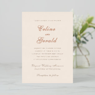 Classic Sandy Neutral Elegant Wedding