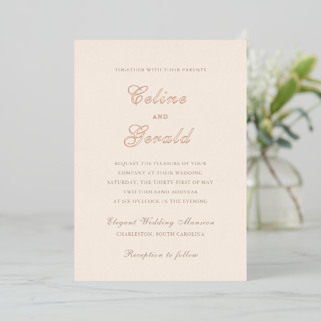 Classic Sandy Neutral Elegant Wedding (Standing Front)