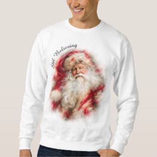 Classic Santa Christmas Vintage Holiday  Sweatshirt