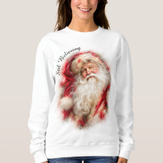 Classic Santa Christmas Vintage Holiday  Sweatshirt