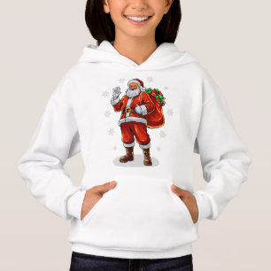 Classic Santa Claus bringing Christmas presents
