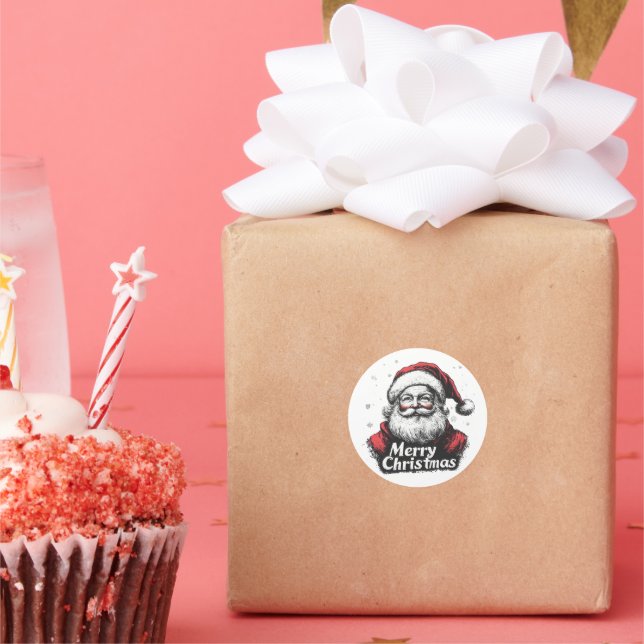 Classic Santa Claus Christmas Stickers (Party)