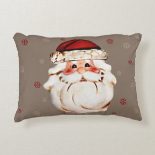 Classic Santa Claus Face Decorative Cushion