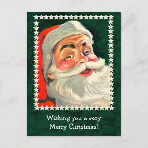 Classic Santa Claus Illustration Card to Customise
