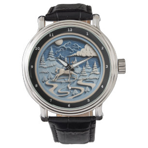 Classic Santa Starry Night  Watch