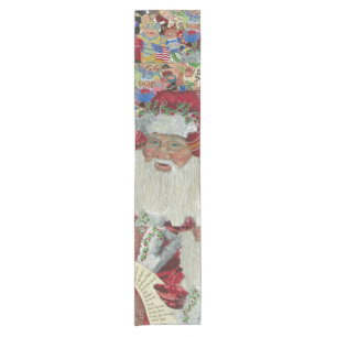 Classic Santa Table Runner Festive Christmas 20XX