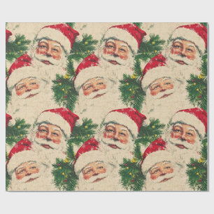 Classic Santa's Welcome Wrapping Paper