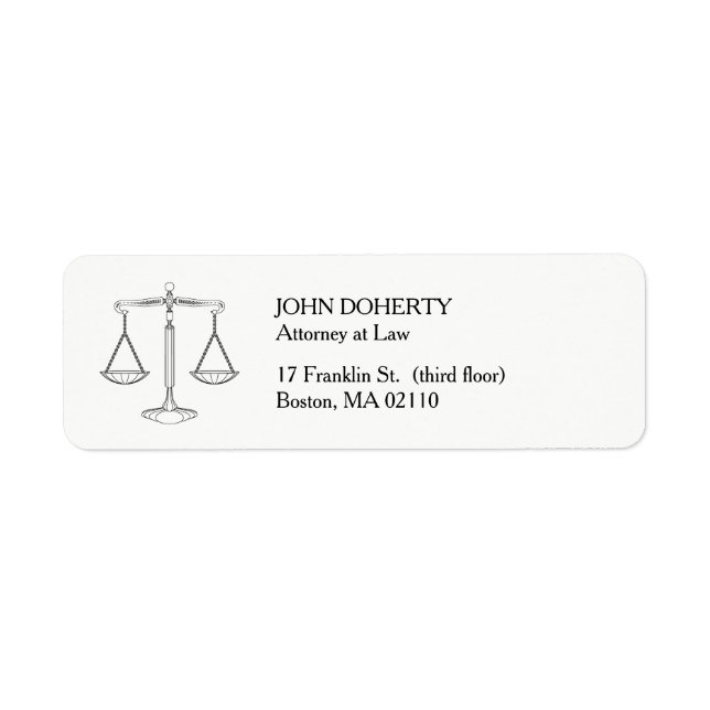 Classic Scales of Justice | Law (Front)