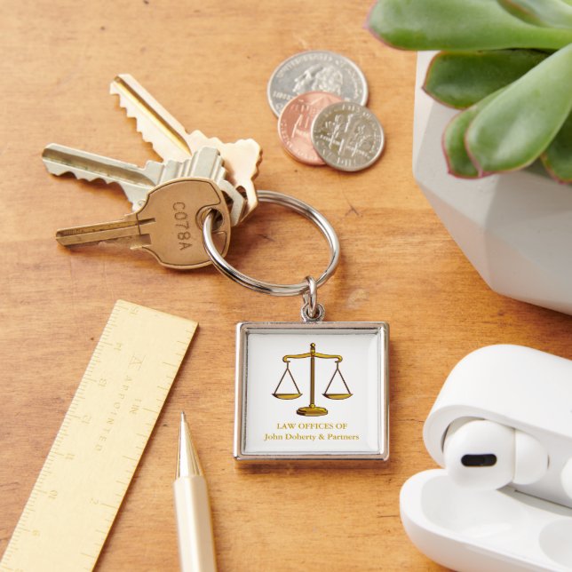 Classic Scales of Justice | Lawyers Key Ring (Desk)