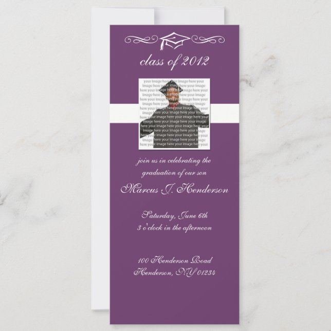 Classic School Graduation Invitations (Front)