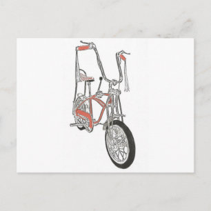 Classic Schwinn Orange Krate 60's Bike Bicycle Postcard