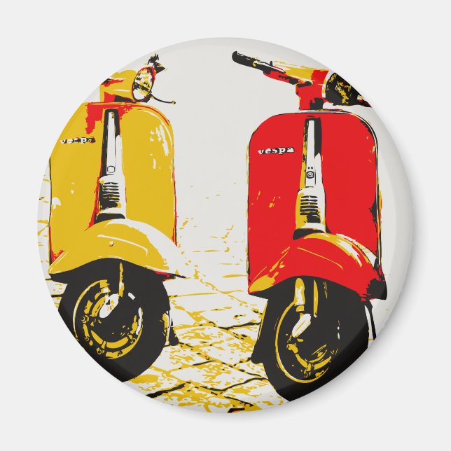 Classic Scooter Magnet (Front)