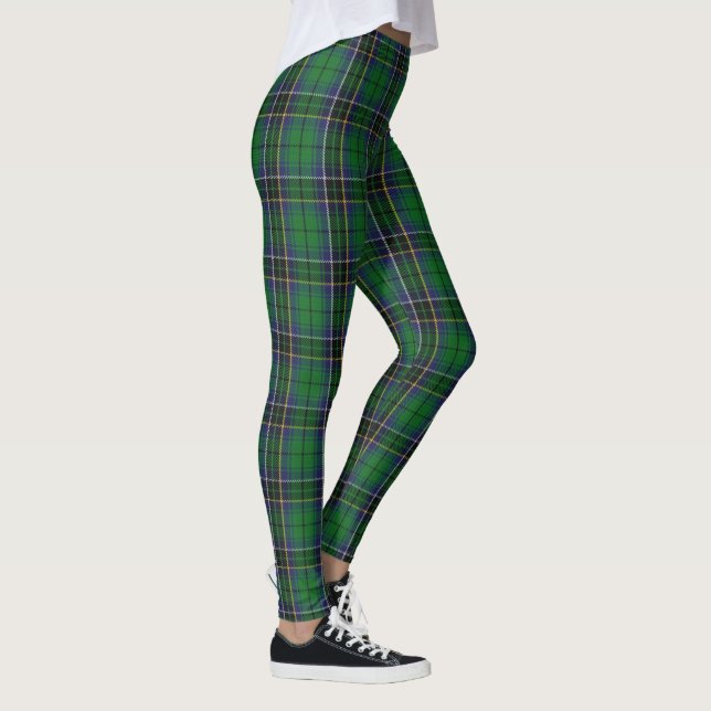 Classic Scottish Clan MacAlpine MacAlpin Tartan Leggings (Right)