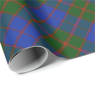 Classic Scottish Clan Tartan Plaid Patterned Wrapping Paper