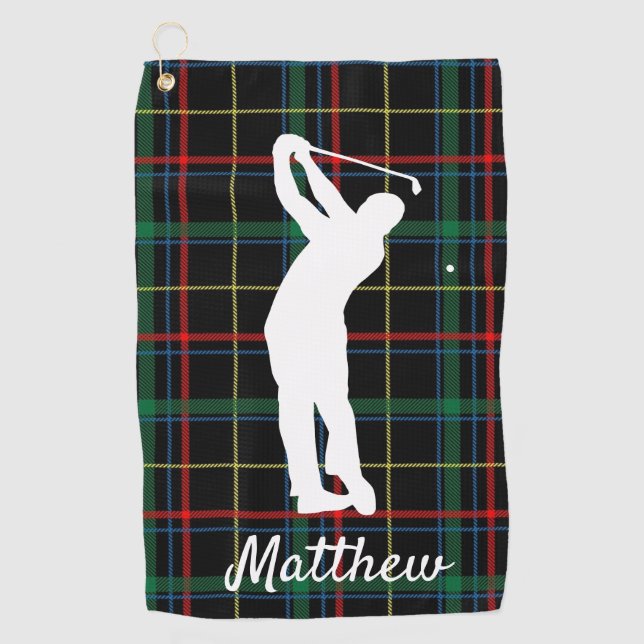 Classic Scottish pattern 'for him'  Golf Towel (Front)