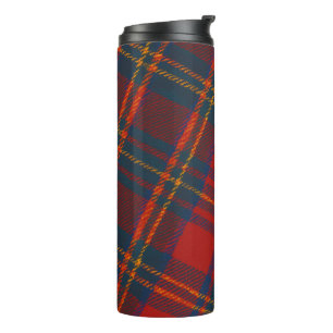 Classic Scottish Plaid Red Tartan Thermal Tumbler