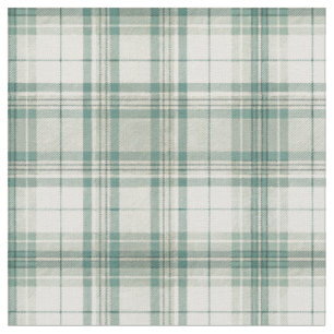 Classic Scottish Sage Green Tartan Plaid Pattern Fabric