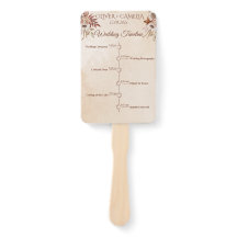 Classic Script BOHO Wedding Program and Timeline