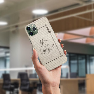 Classic Script Calligraphy iPhone Case