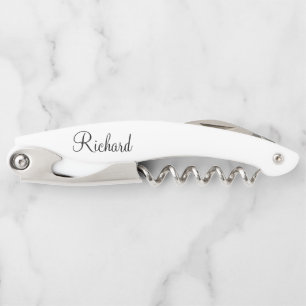 Classic Script Personalised Name Corkscrew