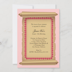 Classic Scroll Invitation
