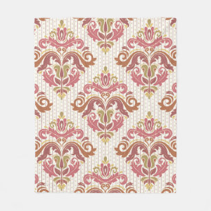 Classic seamless pattern. Damask orient colourful Fleece Blanket