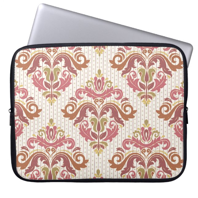 Classic seamless pattern. Damask orient colourful  Laptop Sleeve (Front)