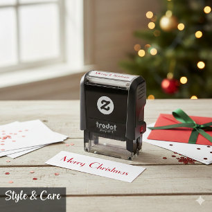 Classic Seasonal Emblem Created for Self-inking Stamp
