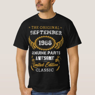 Classic September 1968 Shirt Birthday Gifts , 1968