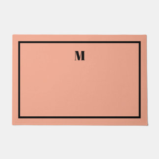 Classic Serif Initials Welcome Mat