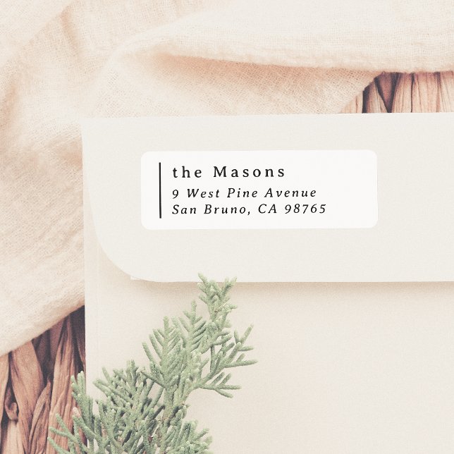 Classic Serif Left-Aligned Return Address (Creator Uploaded)